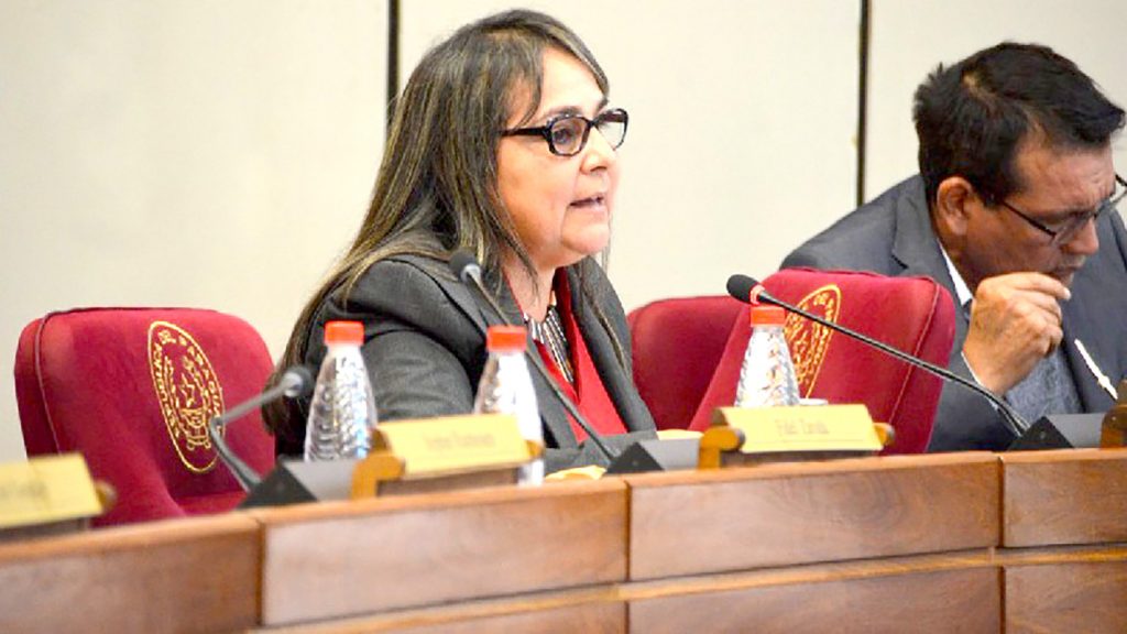 Senadora de Patria Querida denuncia agresiones e insultos de hurreros de Zacarías Irún