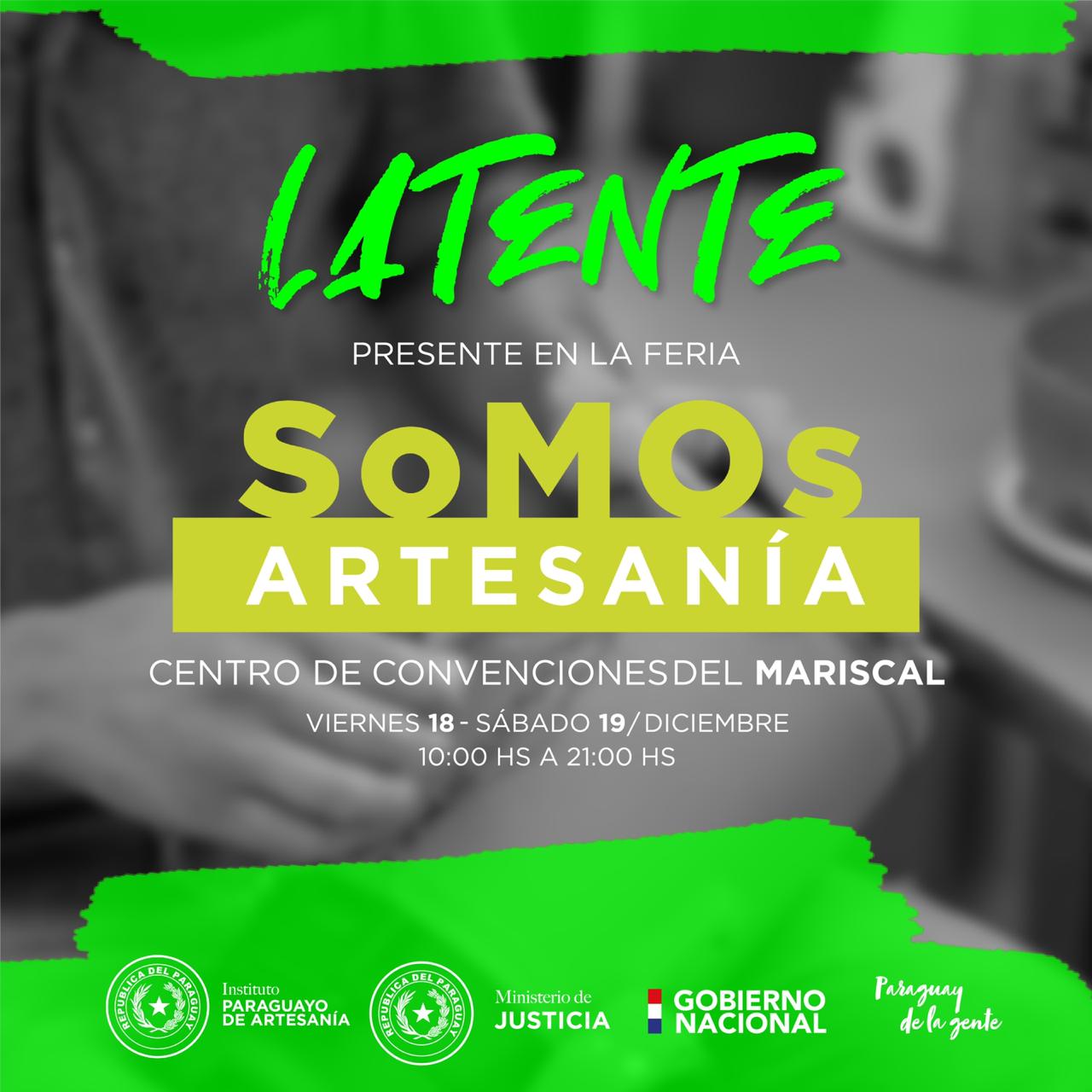 ​Productos de Latente presentes en Feria “Somos Artesanía” del IPA