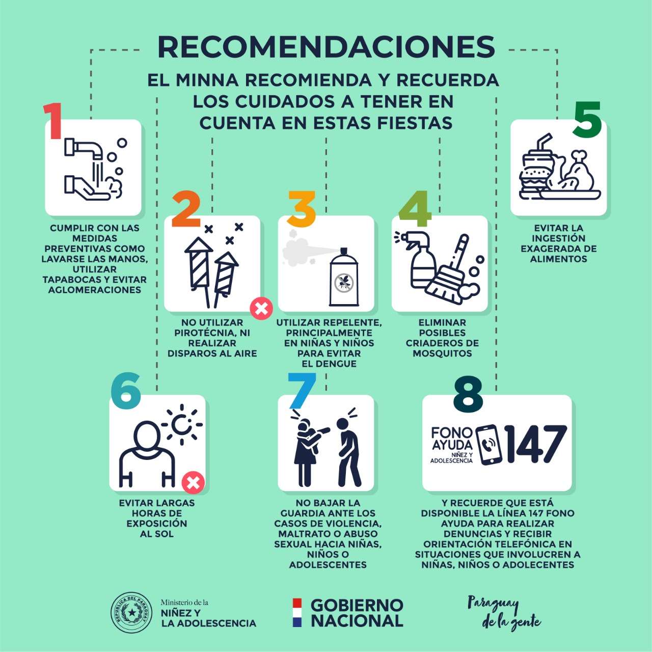 Fiestas seguras y niñez protegida