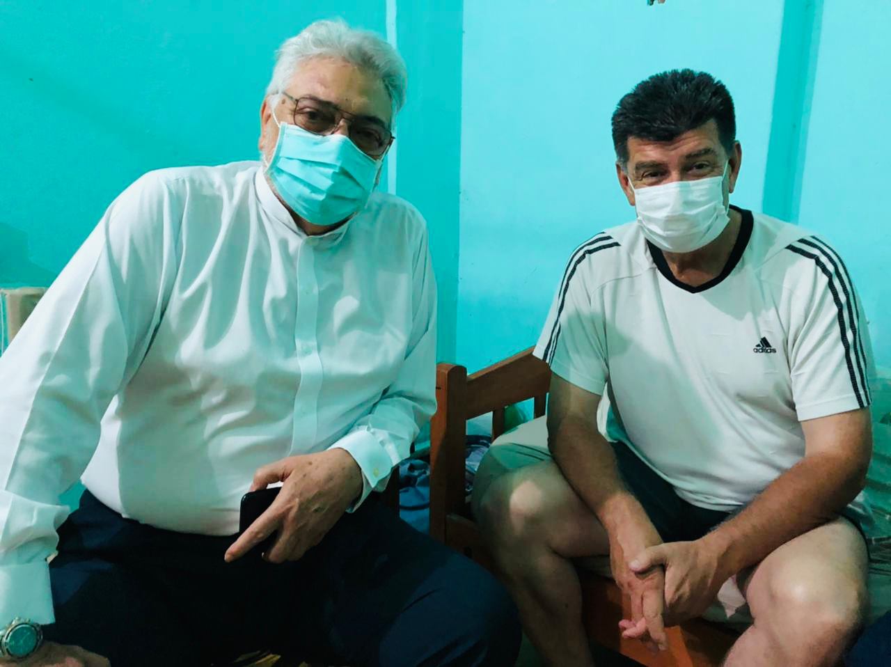 Fernando Lugo visitó a Efraín Alegre en prisión