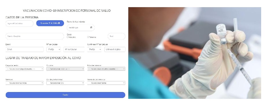 Trabajadores de salud pueden inscribirse desde hoy para acceder a vacunas contra COVID-19