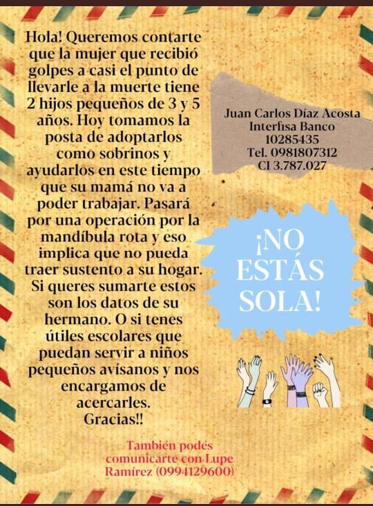 Impulsan campaña solidaria “¡No Estás Sola!” para ayudar a hijos de joven madre