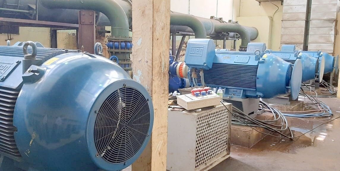 Culmina instalación de nuevas electrobombas en la planta de tratamiento de Viñas Cue
