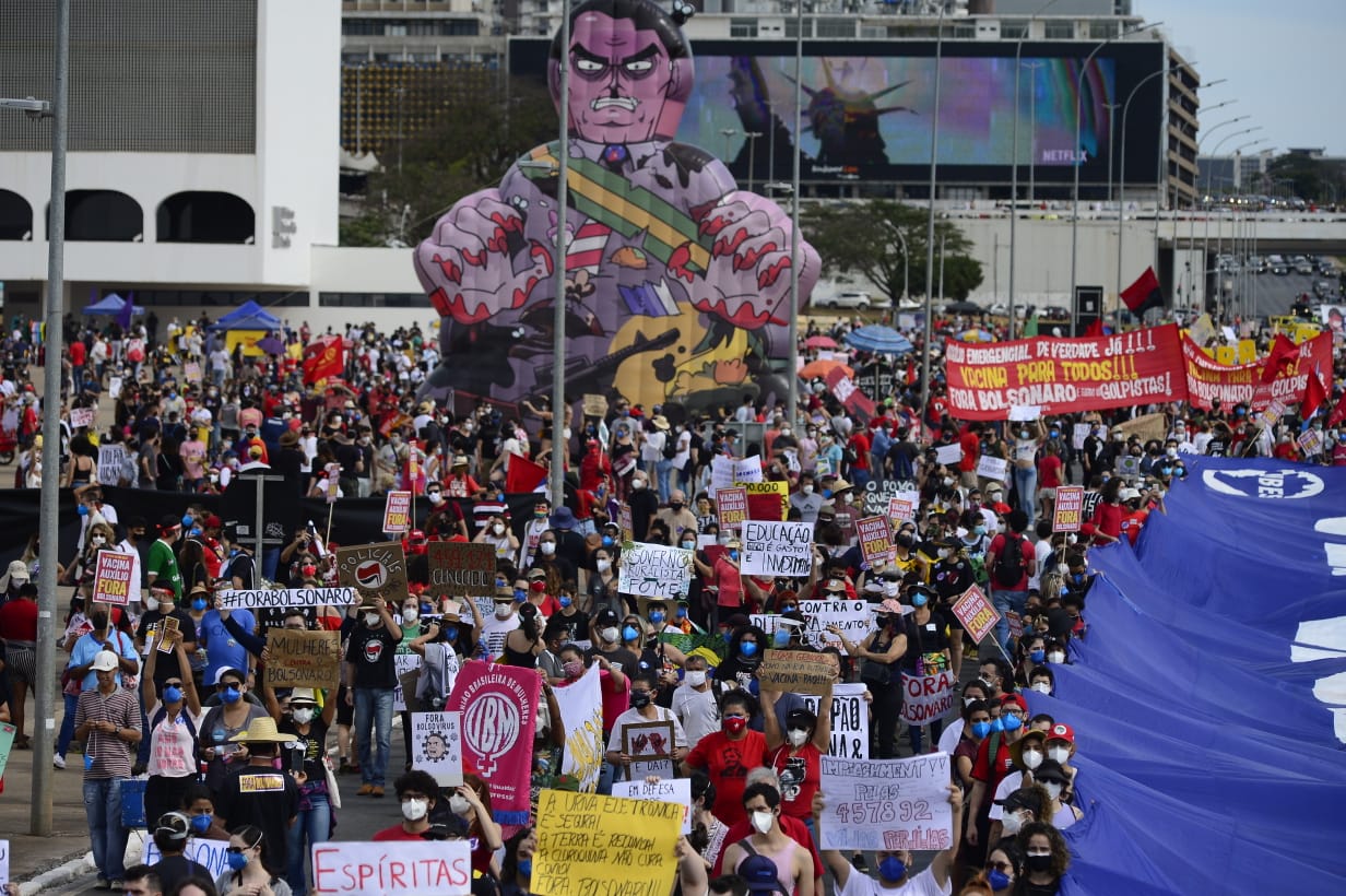 Protestas en todo Brasil contra el gobierno de Jair Bolsonaro