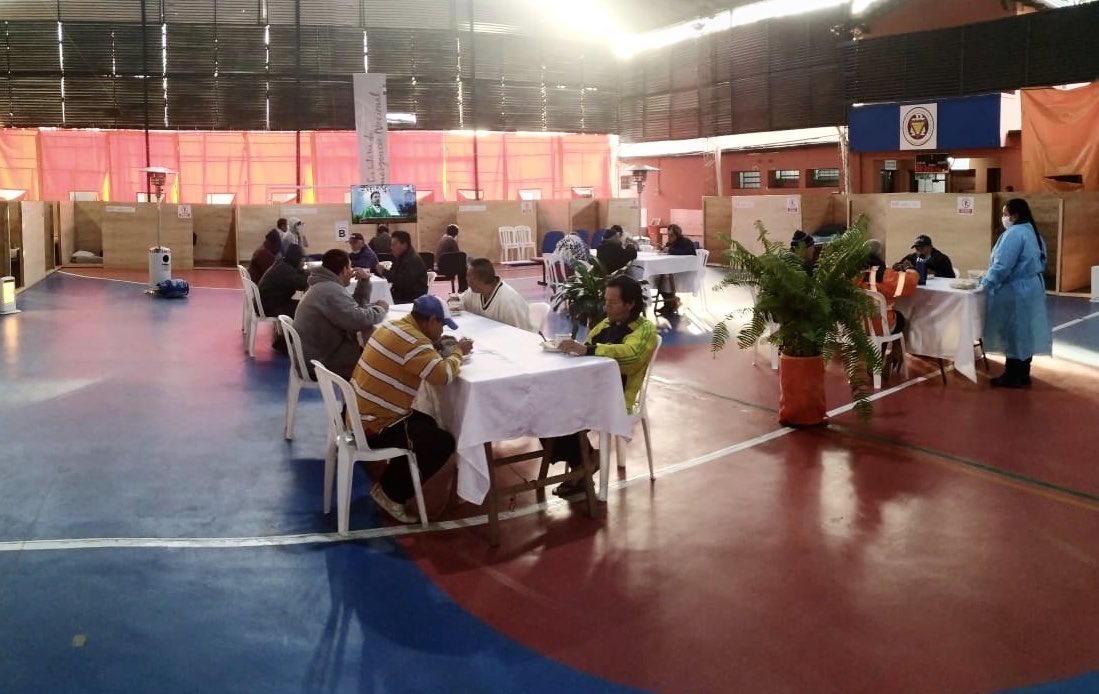 45 personas asistidas por SEN durante fría madrugada