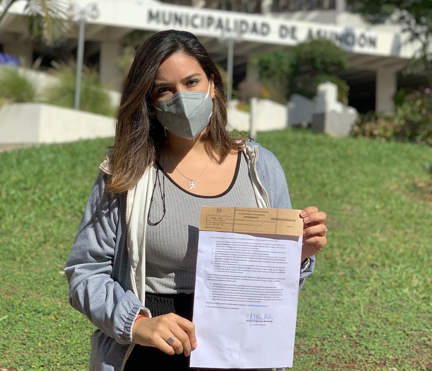 Johanna Ortega mantiene su candidatura opositora independiente a intendencia de Asunción