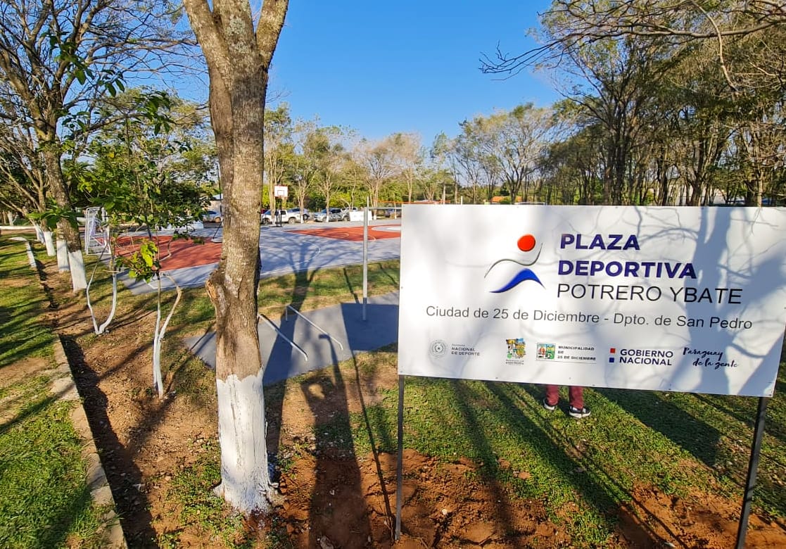 Compañía Potrero Yvate, en San Pedro, ya cuenta con su Plaza Deportiva