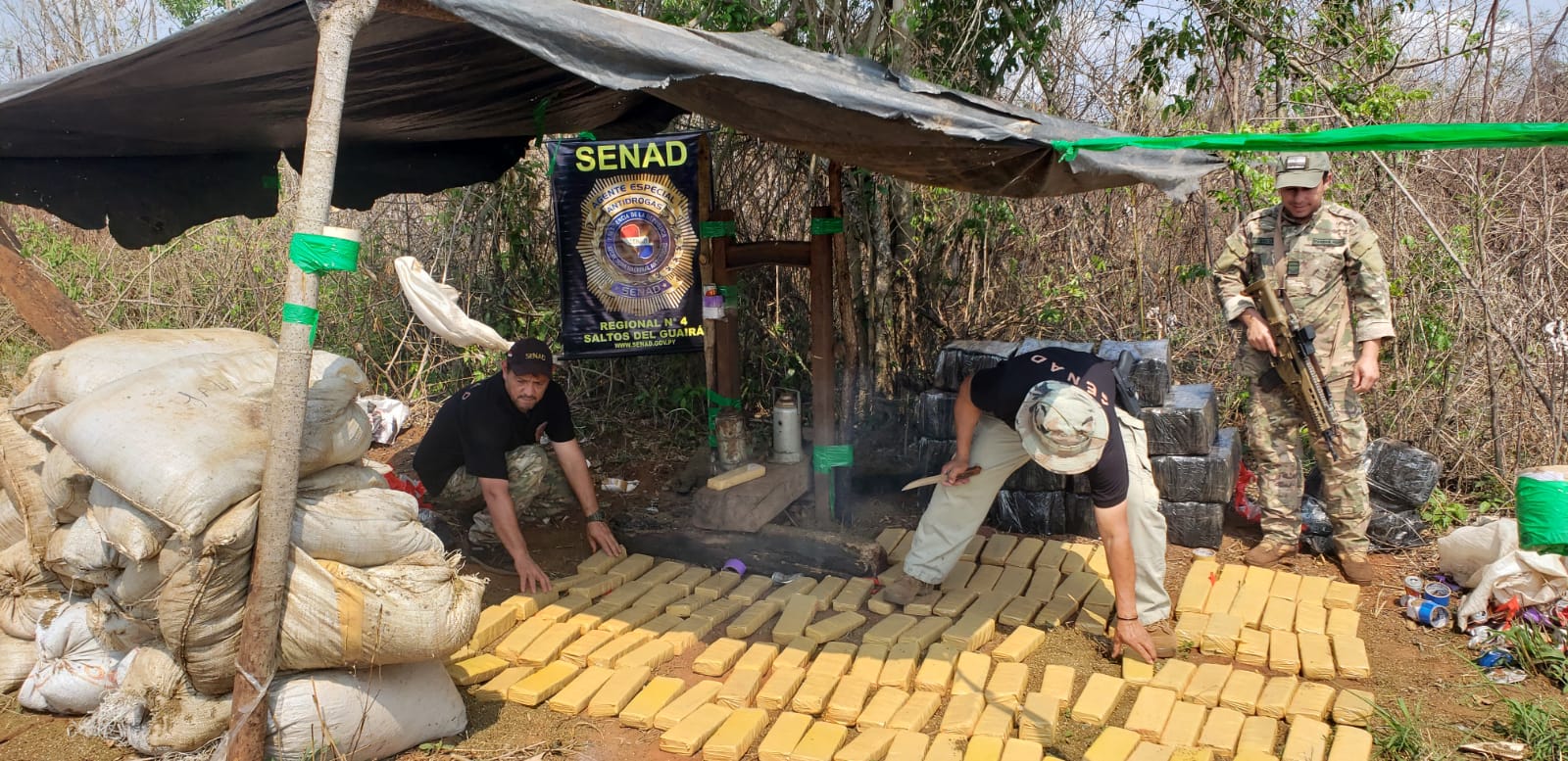 Desmantelan narcocampamentos en Canindeyú