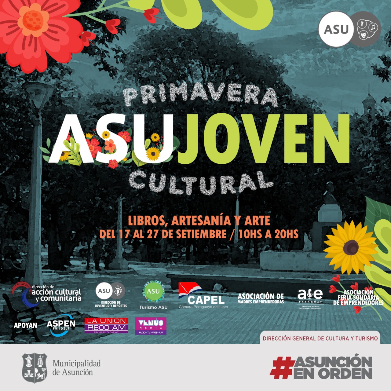 Variadas actividades por el mes de la Juventud y la primavera en Asunción