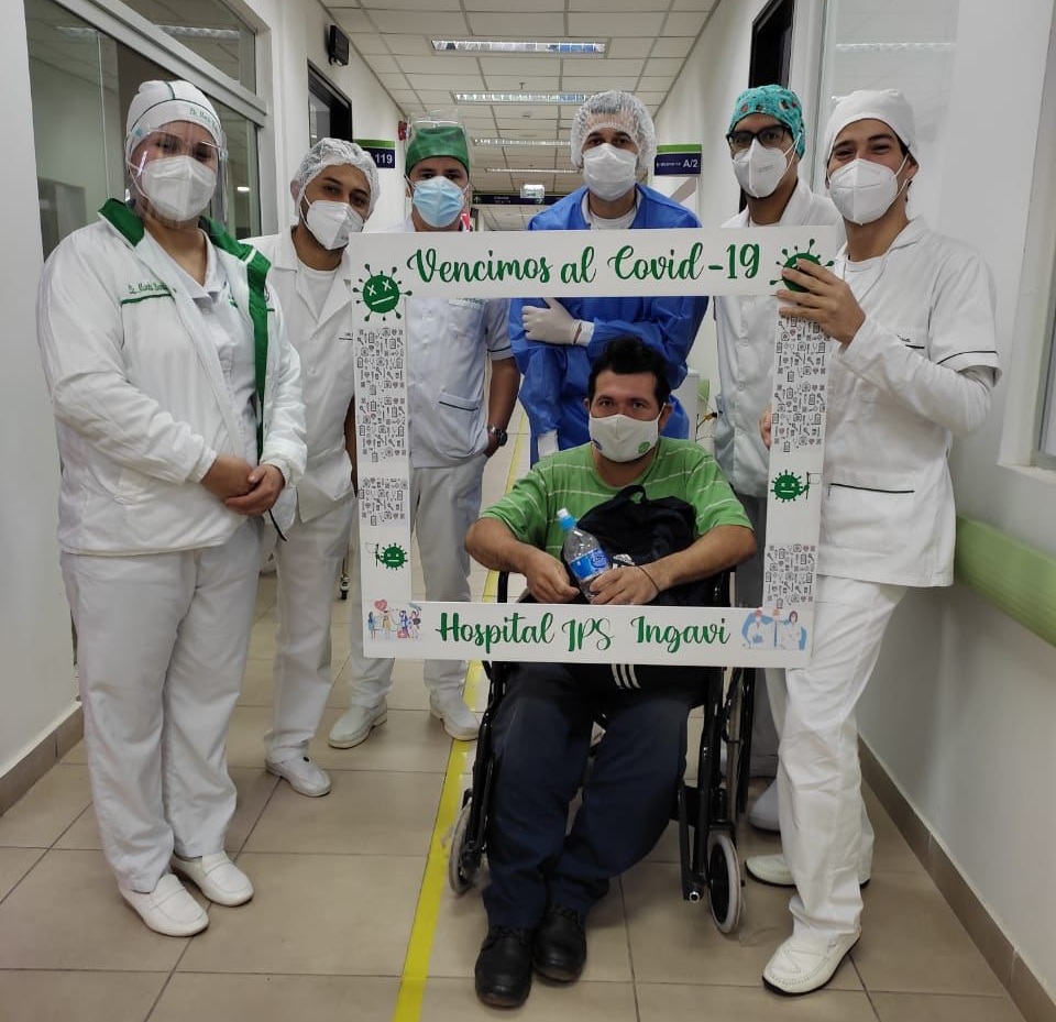 Hospital Ingavi del IPS dio de alta a sus últimos pacientes COVID