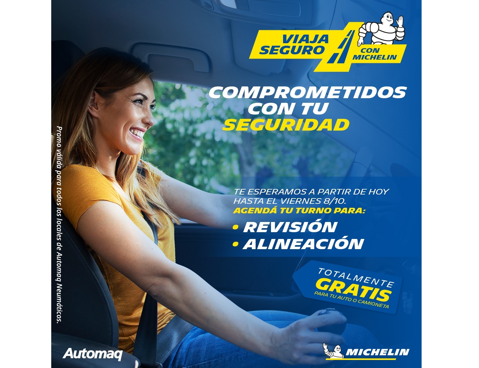 AUTOMAQ Michelin refuerza su compromiso con la seguridad vial con la campaña Viajá Seguro con Michelin