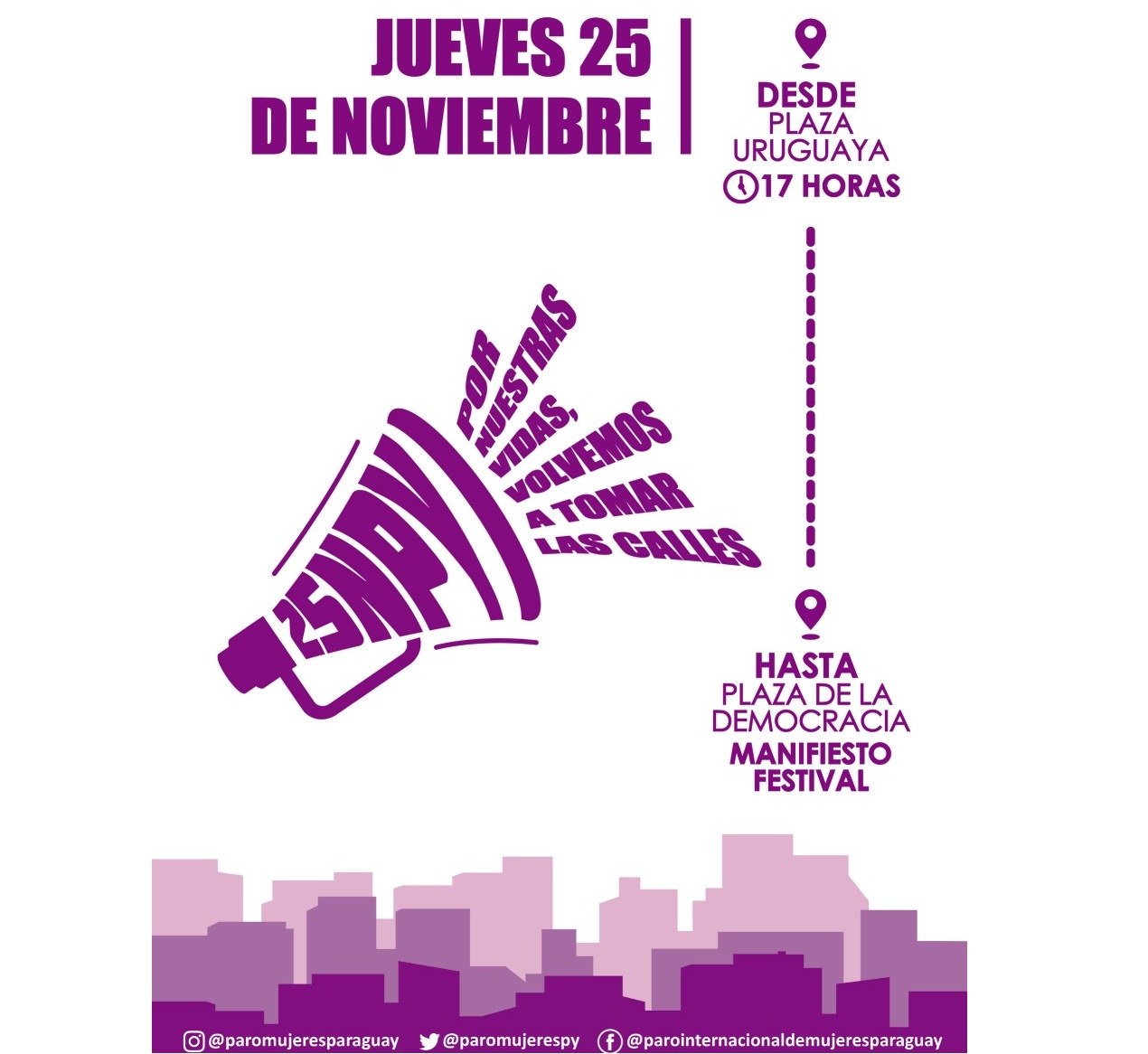 Marcha del #25N: “Los números de violencia que tenemos nos duelen”
