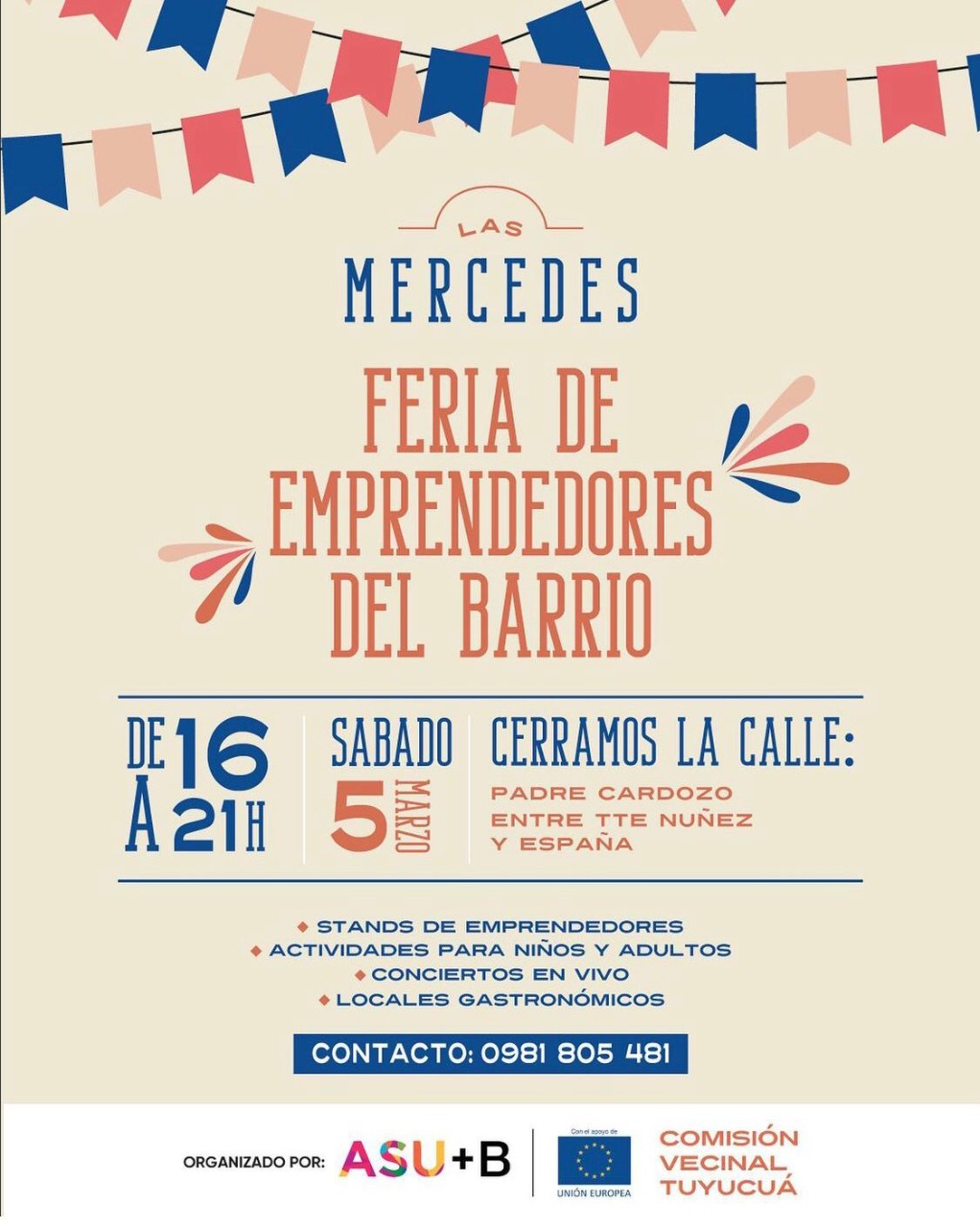 ASU+B: Vecinos de Las Mercedes invitan a feria al aire libre para lanzar su marca comunitaria