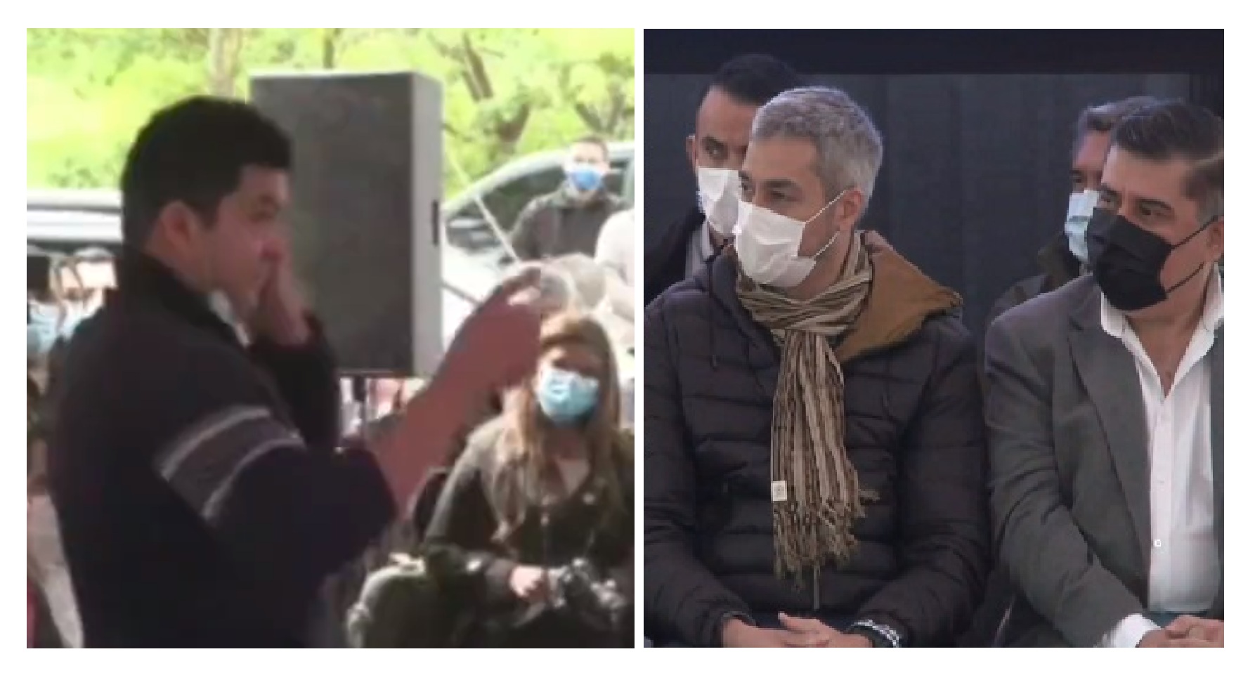 Padre que interrumpió discurso de director de Yacyretá: “Creo que el mismo Axel me guió a hacerlo”