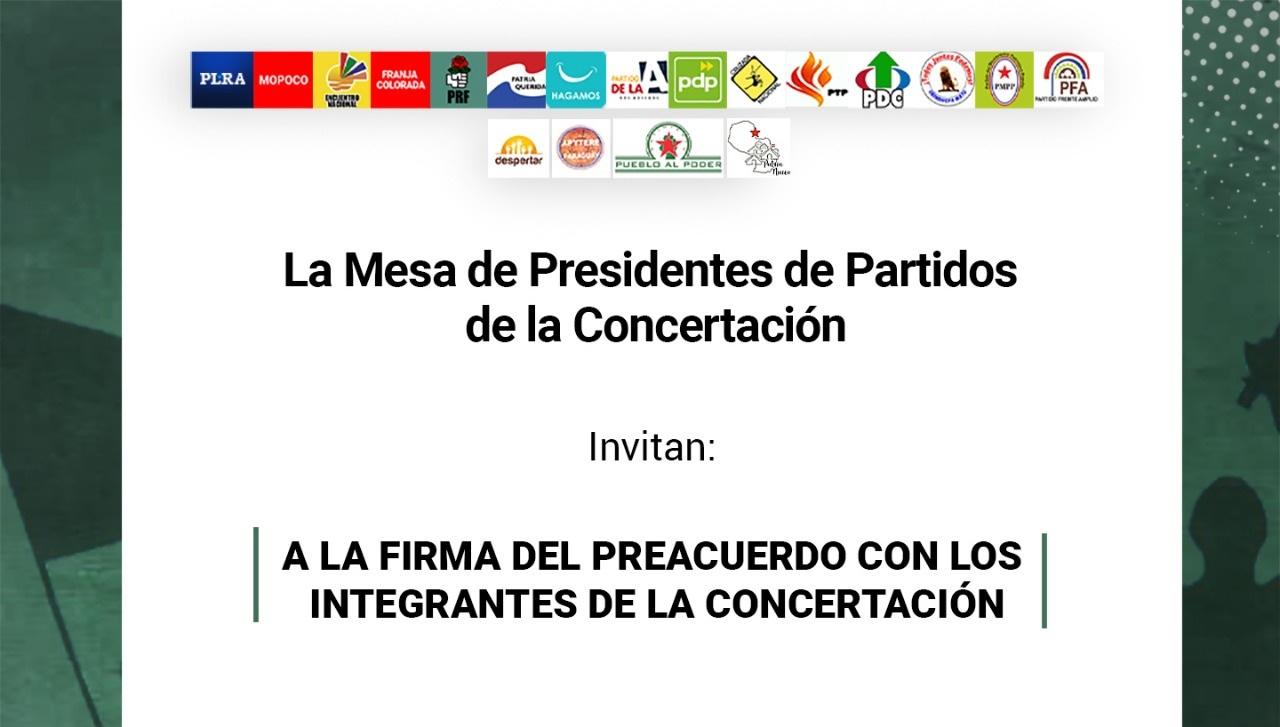 Partidos de oposición oficializarán concertación con miras al 2023
