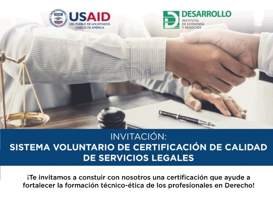 Abogados y estudiantes apoyarán proceso para certificar la calidad de servicios legales