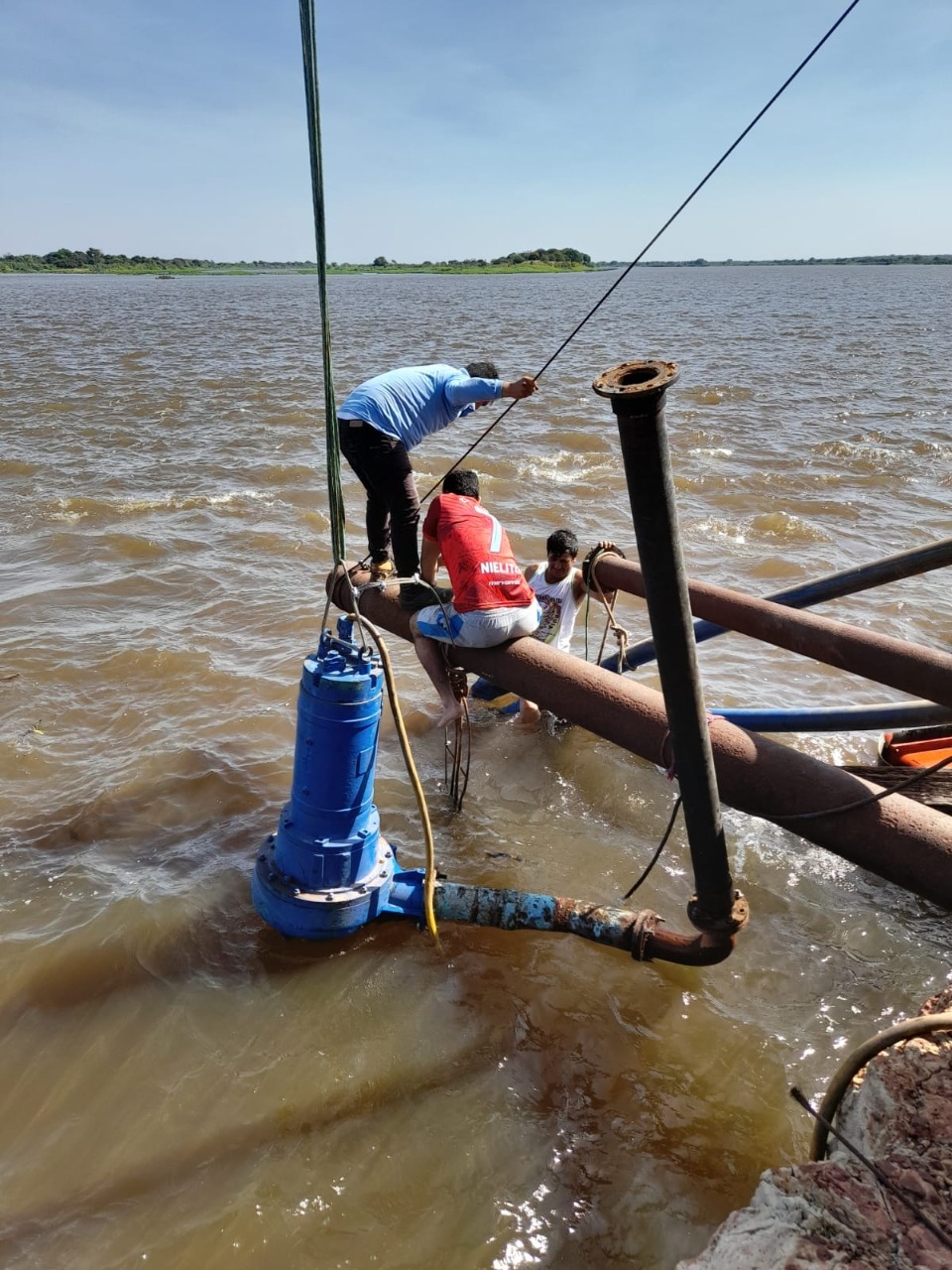 ESSAP activa plan de contingencia ante la bajante del río 