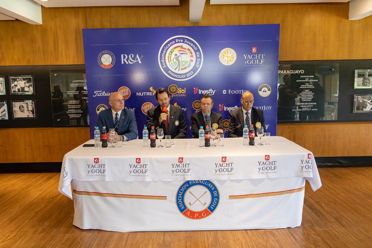 Presentan el Sudamericano Prejuvenil de Golf a disputarse desde este miércoles en la cancha del Yacht