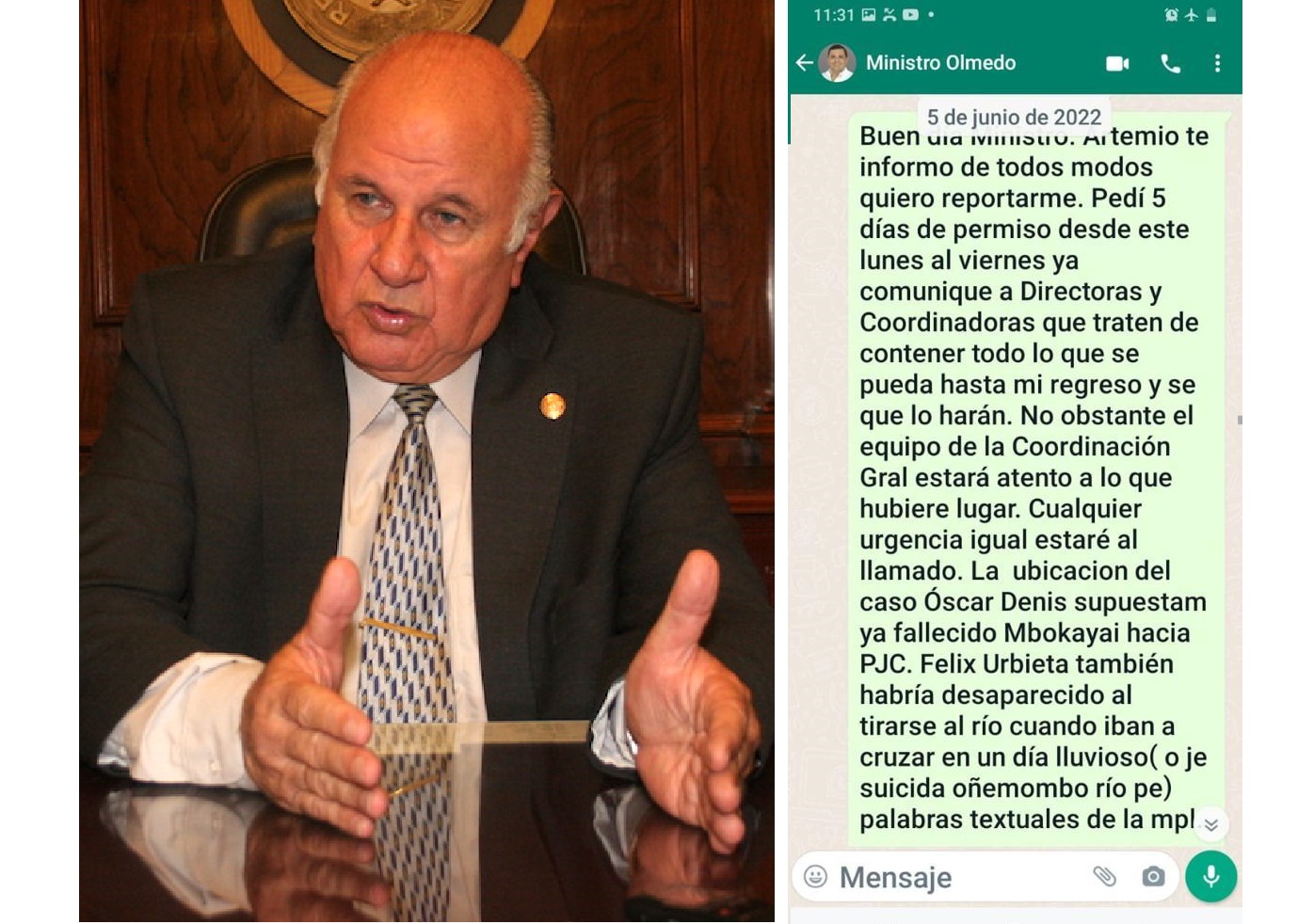 Gobierno asume que ignora datos sobre supuesto paradero de cuerpo de Óscar Denis