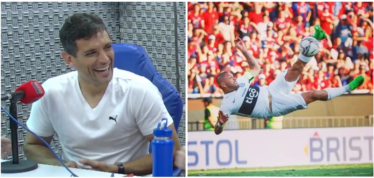 Roque y su felicitación al “loco” Richard Ortiz por el golazo en el clásico