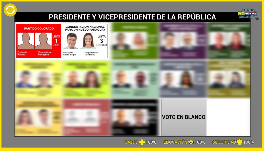 “El que no vota se jode”, el juego que propone candidato de la Concertación