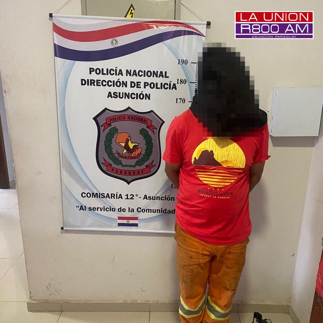 Empleado de constructora detenido por robar varillas