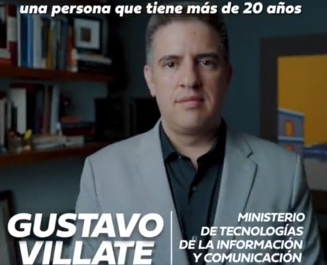 Gustavo Villate será el ministro de MITIC