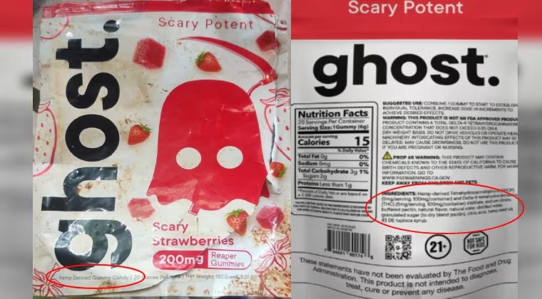 ¡Alerta INAN! Producto Ghost con marihuana es ilegal y peligroso