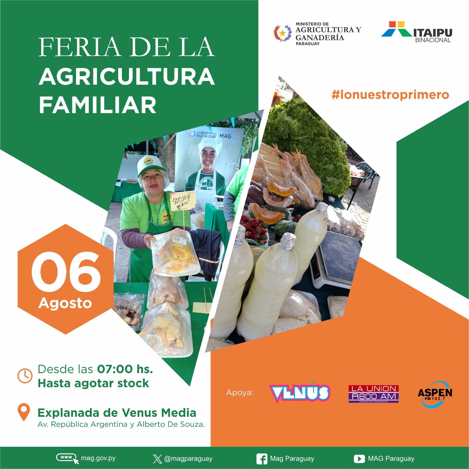 Feria de la Agricultura Familiar en la explanada de Venus Media