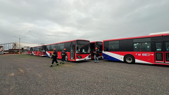 Completan los 30 buses llegados de Taiwan